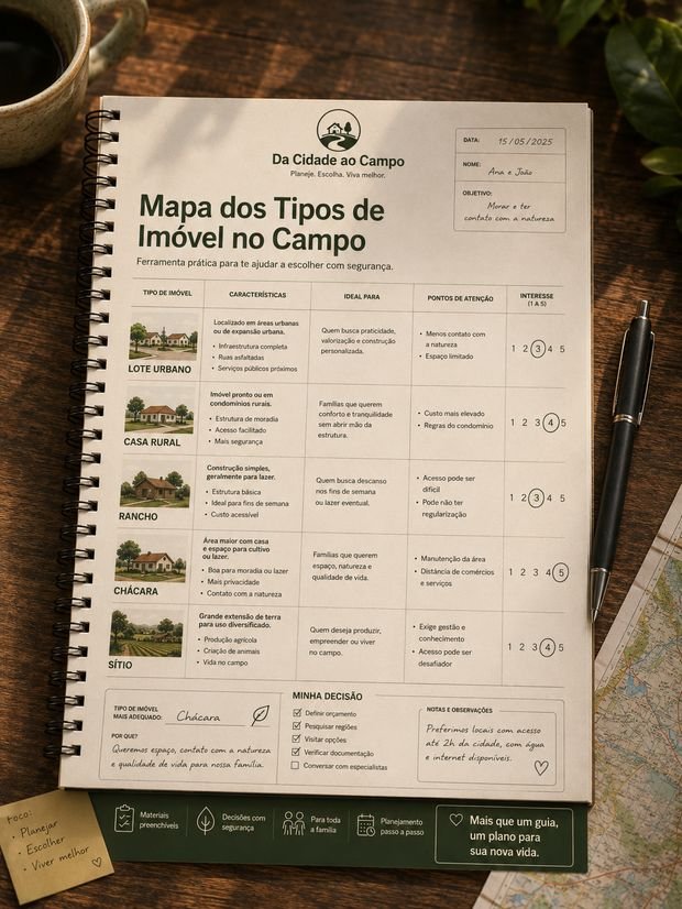 Workbook Mapa dos Tipos de Imóvel no Campo